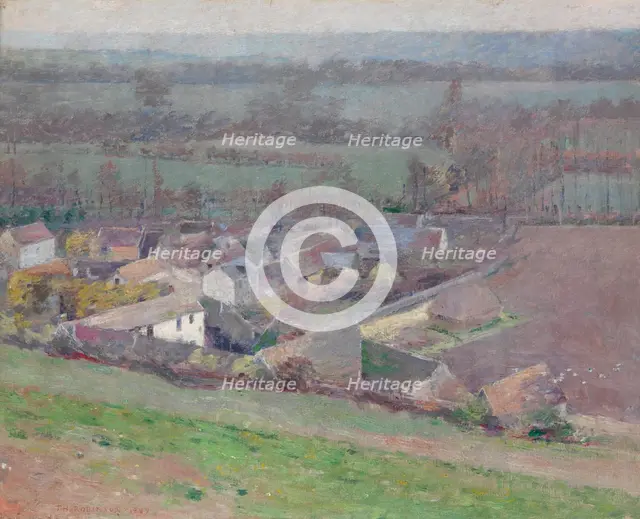 A Bird's-Eye View, 1889. Creator: Theodore Robinson.