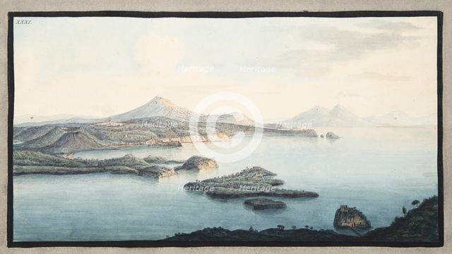 A bird's eye view of the territory raised by Volcanic Explosions, 1776.