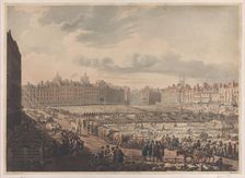 A Bird's Eye View of Smithfield Market, Taken from the Bear & Ragged Staff, Jan..., January 1, 1811. Creator: J. Bluck
