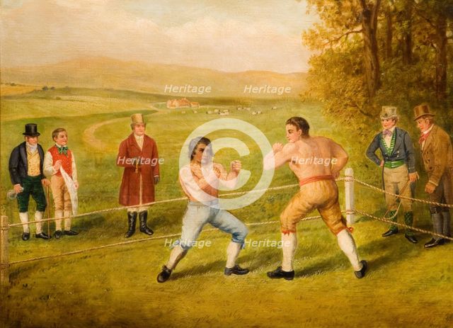 A Birmingham Prize Fight, 1789. Creator: W Allen.