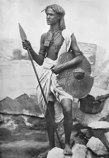 A Bishari Hamite, Nubian Desert, between the Nile and the Red Sea, 1912. Artist: JP Sebach