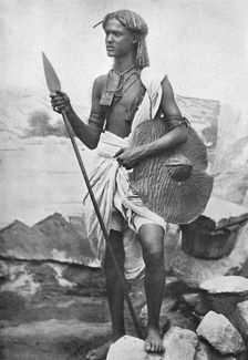 A Bishari Hamite, Nubian Desert, between the Nile and the Red Sea, 1912. Artist: JP Sebach