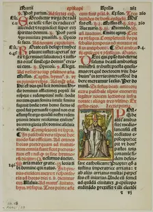 A Bishop from Breuiarium iuxta ritu predicatorum, plate 83 from Woodcuts from Books...1937. Creators: Unknown, Max Geisberg