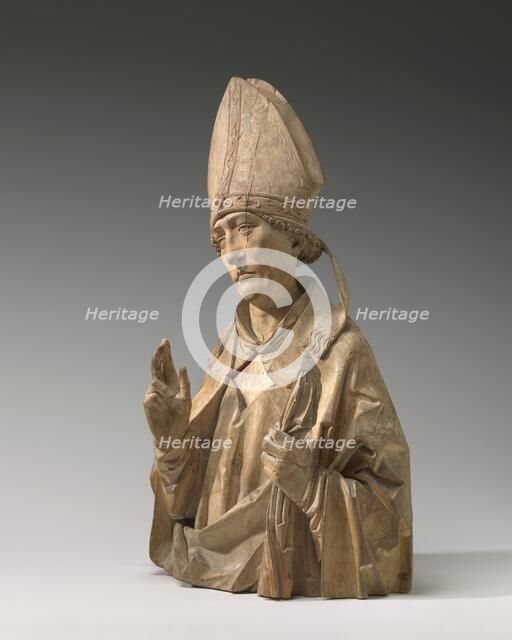 A Bishop Saint (Burchard of Würzburg?), c. 1515/1520. Creator: Tilman Riemenschneider.