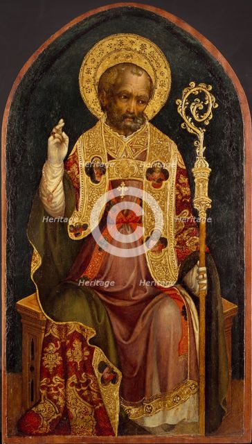 A Bishop Saint, c1440. Artist: Michele Giambono.