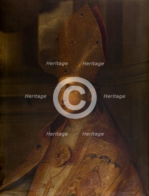 A Bishop Saint, mid-17th century. Creator: Erasmus Quellinus.