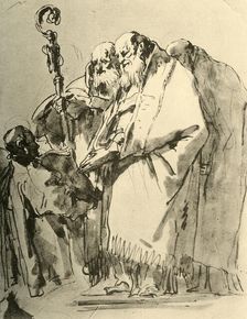 A Bishop, two other Priests and a Deacon with the Ritual c1740s, (1928). Artist: Giovanni Battista Tiepolo