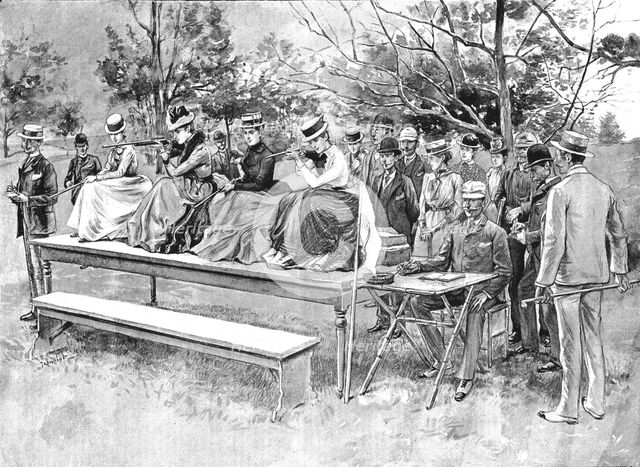 ''A "Bisley" in the Colonies - The Ladies' Bermuda Rifle Association', 1891. Creator: Unknown.