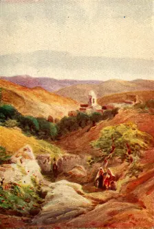 A Bit of Bethany - Luke xxiv. 50 c1924. Creators: James Clark, Henry A Harper