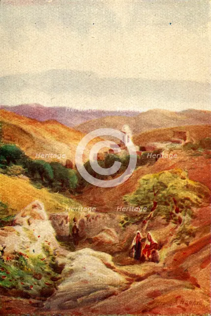 'A Bit of Bethany - Luke xxiv. 50', c1924. Creators: James Clark, Henry A Harper.