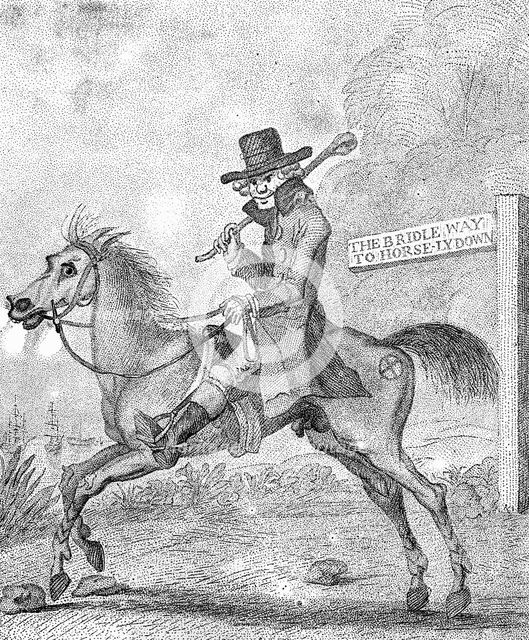 'A Bit of Blood', 1787.Artist: W Dickinson