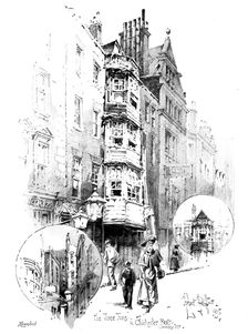 A bit of Old London, recently demolished, 1895. Creator: George Meisenbach