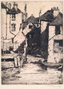 A Bit Of Portsmouth, 1928. Creator: Martin Hardie