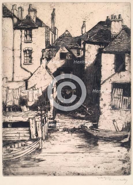 A Bit Of Portsmouth, 1928. Creator: Martin Hardie.