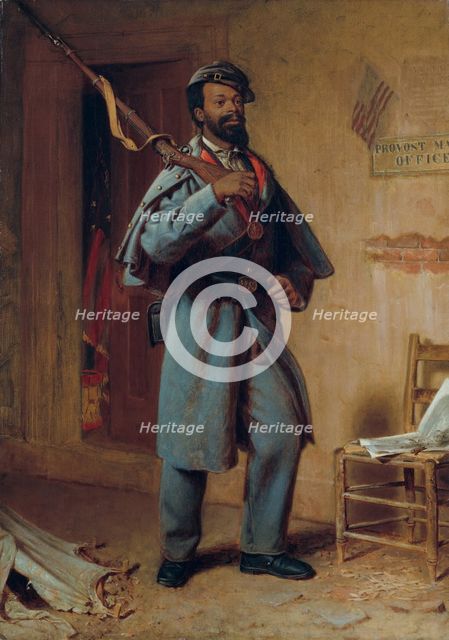 A Bit of War History: The Recruit, 1866. Creator: Thomas Waterman Wood.