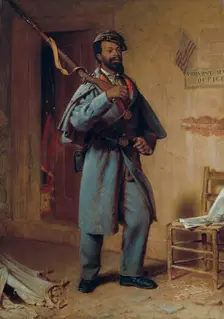 A Bit of War History: The Recruit, 1866. Creator: Thomas Waterman Wood