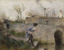A Bite!, 1885. Creator: Carl Larsson