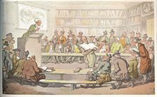 A Book Auction c1810. Artists: Otto Limited, Thomas Rowlandson