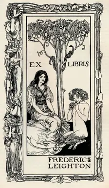 A Bookplate 1894, (1894). Artist: Robert Anning Bell