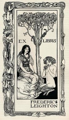 A Bookplate 1894, (1894). Artist: Robert Anning Bell