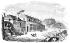 A Bocan, or Cocoa-Drying House in Granada, 1857. Creator: Percy