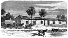 A Boer farm, South Africa, c1890