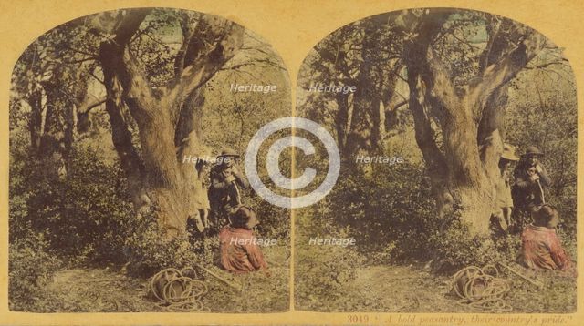 "A bold peasantry, their country's pride", about 1860. Creator: London Stereoscopic & Photographic Co.