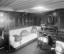 A boudoir on steam ship Venetia 1920. Creator: Kirk & Sons of Cowes