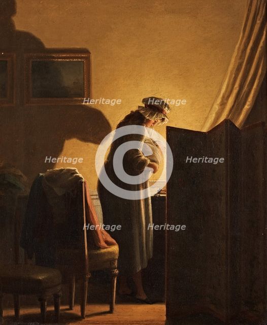 A boudoir scene.