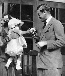 A bouquet for the Prince of Wales at Enham Village Centre, 1926