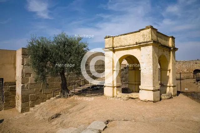 A bower in the Arab fortress (alcazaba) at Merida, Spain, 2007. Creator: Samuel Magal.