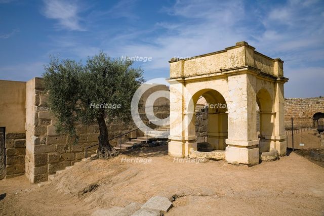 A bower in the Arab fortress (alcazaba) at Merida, Spain, 2007. Creator: Samuel Magal.