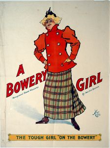 A Bowery Girl, c.1895. Creators: Unknown, H.C. Miner Lithography Company, Ada Lee Bascom
