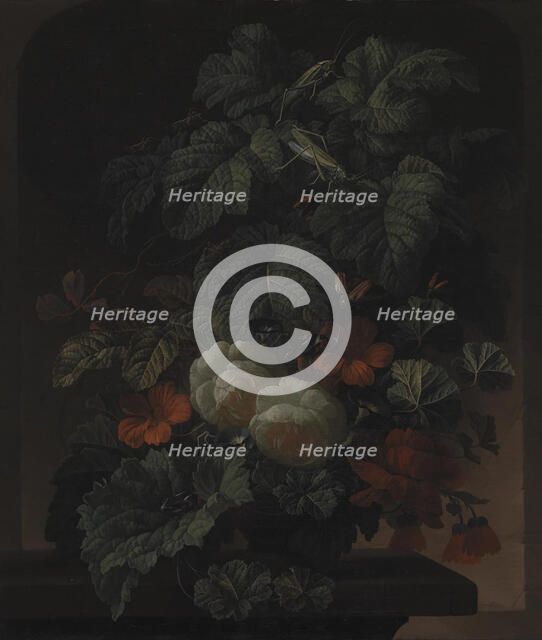 A Bowl of Flowers, 1672-1708. Creator: Elias Van Den Broeck.