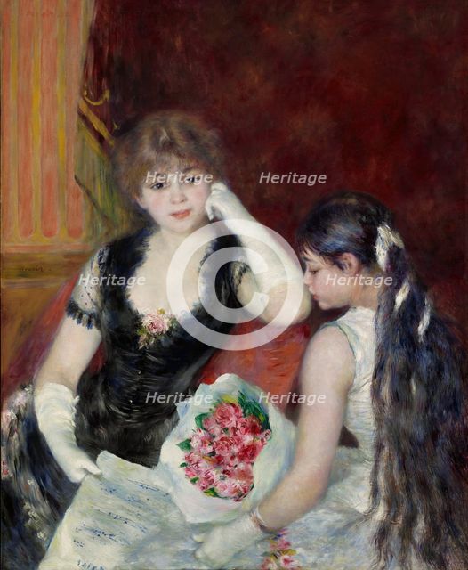 A Box At The Theater (At The Concert), 1880. Creator: Pierre-Auguste Renoir.