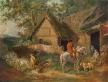A Boy Employed Burning The Weeds 1799. Artist: James Ward