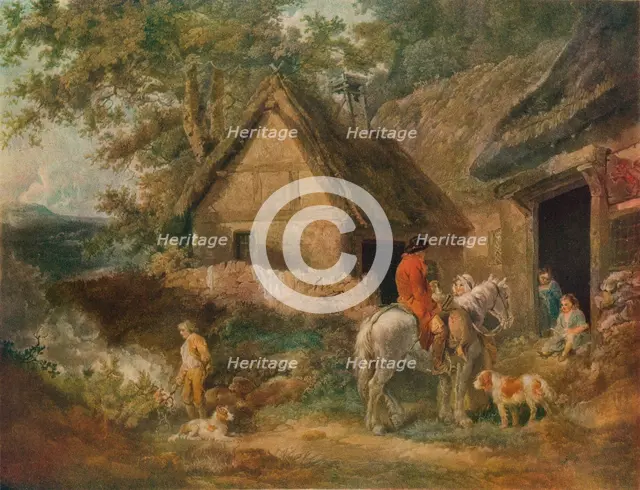 'A Boy Employed Burning The Weeds', 1799. Artist: James Ward.