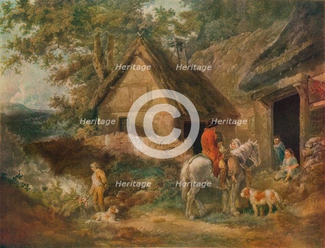 'A Boy Employed Burning The Weeds', 1799. Artist: James Ward.