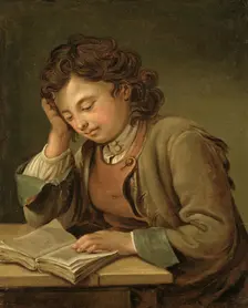 A Boy Reading, 1758. Creator: Per Krafft the Elder