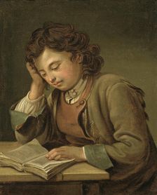 A Boy Reading, 1758. Creator: Per Krafft the Elder