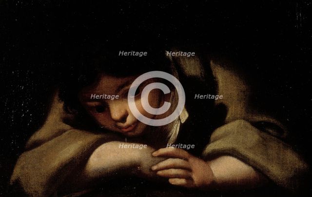 A boy resting, c1600. Creator: Bartolomeo Schedoni.