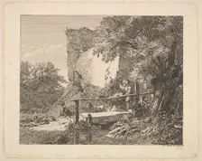 A Boy with Three Goats, 1815. Creator: Johann Christian Erhard