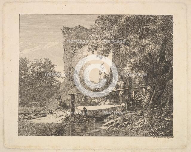 A Boy with Three Goats, 1815. Creator: Johann Christian Erhard.