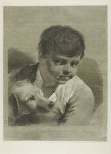 A Boy with a Dog, 1750/59. Creator: Giovanni Marco Pitteri