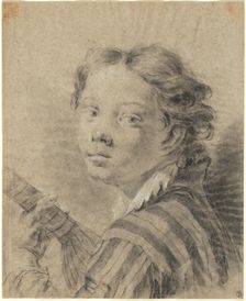 A Boy with a Lute, c. 1740. Creator: Giovanni Battista Piazzetta