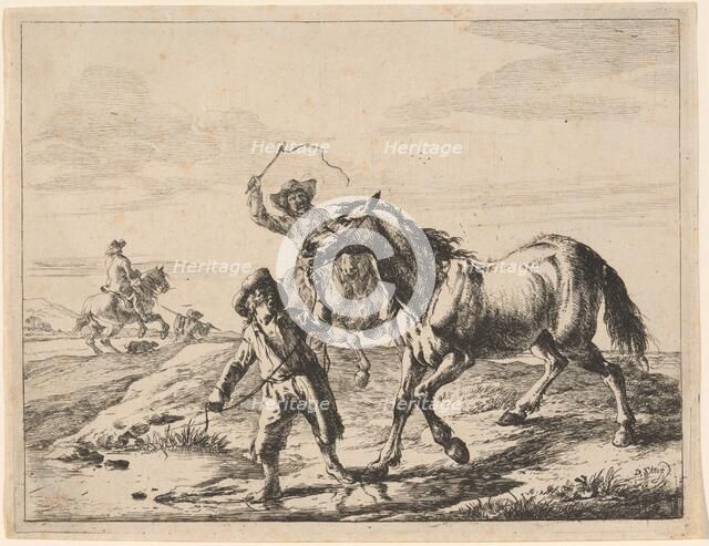 A Boy Taking a Horse to Drink, 1651. Creator: Dirck Stoop.