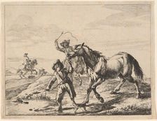 A Boy Taking a Horse to Drink, 1651. Creator: Dirck Stoop