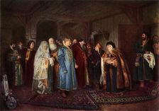 A Boyar Wedding 1883, (1965). Creator: Klavdi Vasilevich Lebedev