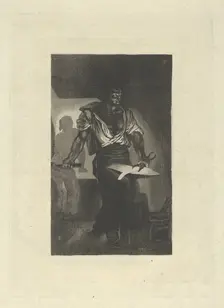 A Blacksmith, 1833., 1833. Creator: Eugene Delacroix