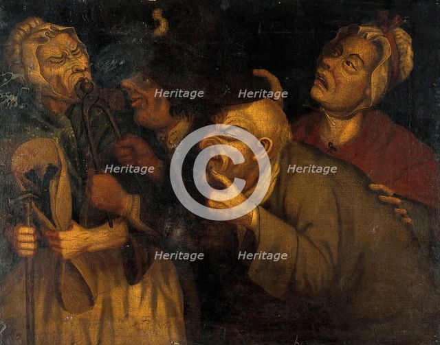 A blacksmith extracting a tooth. Creator: John Collier.